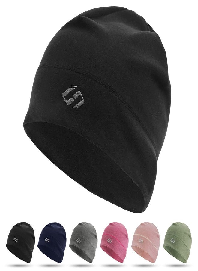 HASAGEI Thermal Running Hat - Men's Skull Cap Cycling Cap Under Helmet Black - Image 1